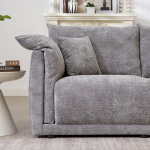 98.5' 3-Seater Sofa in Contemporary Grey