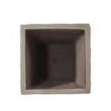 31" wood-finished magnesium oxide planter