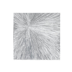 Silver Luster™ — Signature Sunburst Hand-Painted Dimensional Resin Wall Art
