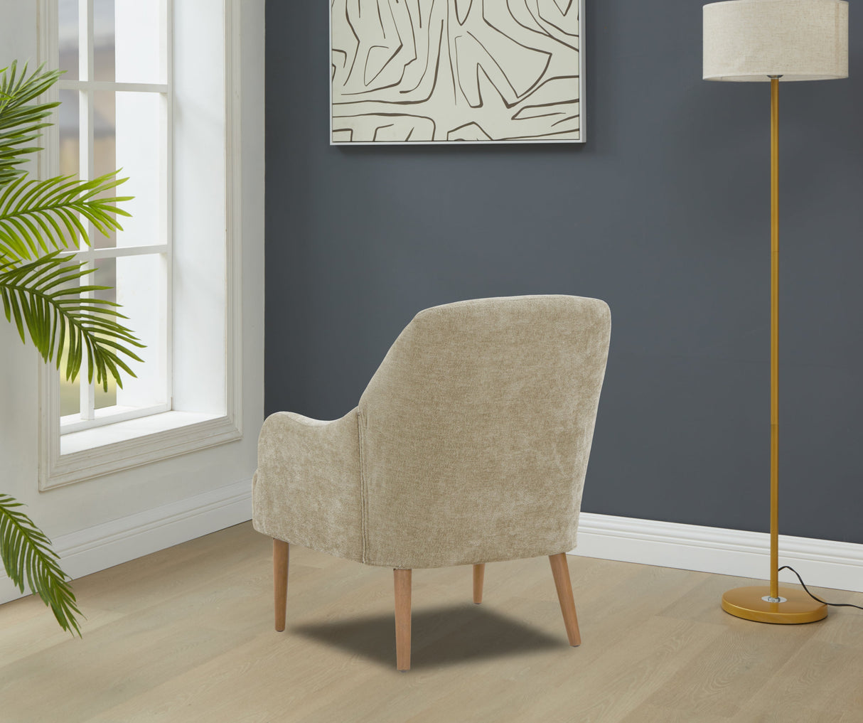 The Caroline Chenille Upholstered Accent Chair