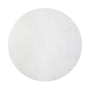 Jaramillo - Round Dining Table With Engineered Marble Top - Engineered Marble Top & Black