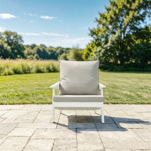 HIPS All-Weather Outdoor Single Sofa With Cushion