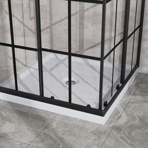 Goodyo Corner Shower Door - 36" D x 36" W x 72" H