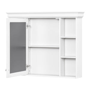 Bathroom Vanity With Medicine Cabinet, Storage Cabinet With 4 Drawers, Adjustable Shelf Mirror