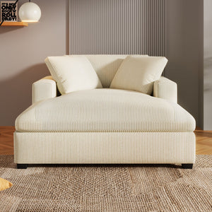 Oversized Chaise Lounge Chair Classic Design