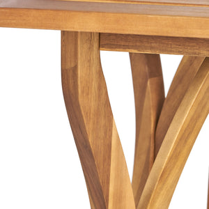 7 Piece Outdoor Acacia Wood Dining Set