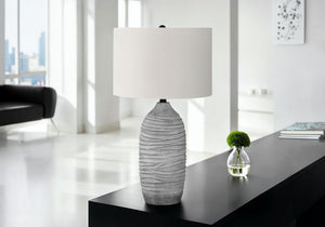 Lighting Table Lamp Resin Modern Gray Cream