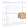 Open Style Wardrobe With Hanging Rails, Shelves And Drawers
