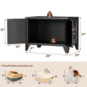 Metal Cat Litter Box Enclosure