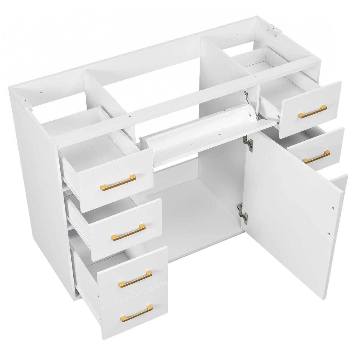 48" Bathroom Vanity without Sink, Cabinet Base Only