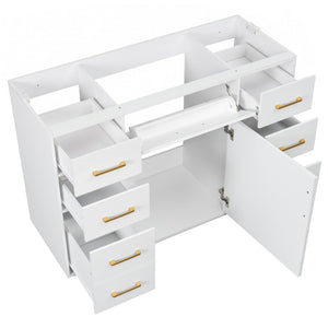 48" Bathroom Vanity without Sink, Cabinet Base Only