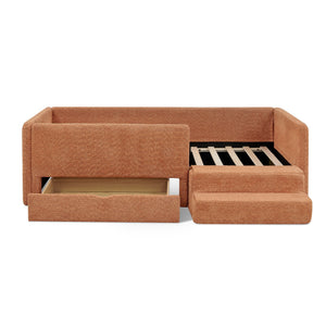 Safe Kids Bed With Guardrails And Storage