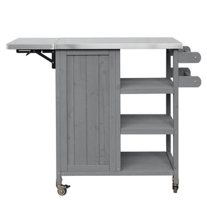 Foldable Outdoor Kitchen Island Patio Kitchen Cart