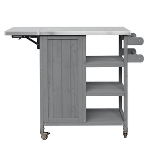 Foldable Outdoor Kitchen Island Patio Kitchen Cart