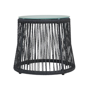 Boho Southport Side Table with Glass Top