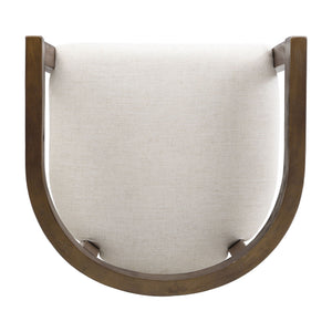 Modern Rubberwood Counter Stool Set With Upholstered Seats