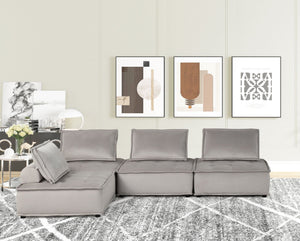 Anna - Stylish Sectional Sofa Ottoman