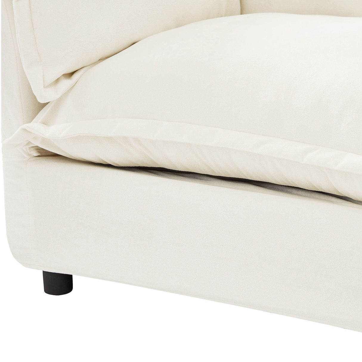 Modern Armchair Sofa With Movable Ottoman