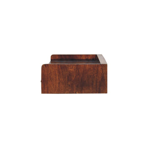 Solid Wood Belmont Wall-Mounted Console, 1 Drawer, 1 Shelf