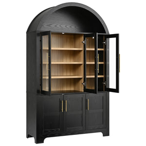 K&K 73" Tall Arched Kitchen Pantry