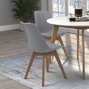 Elegant Padded Side Chair (Set Of 2)