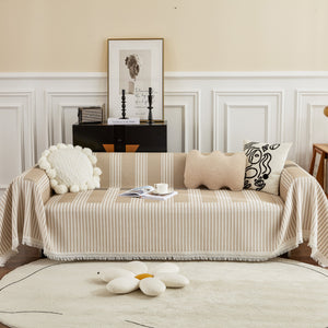 Waffle Lattice Fabric Sofa Cover, Multi-purpose Soft Sofa Throw, Couch Cover Blanket Throws for Couches