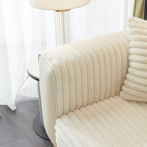 Winter Thickened Rabbit Plush Non-slip Sofa Cushion