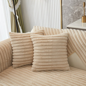 Winter Thickened Rabbit Plush Non-slip Sofa Cushion