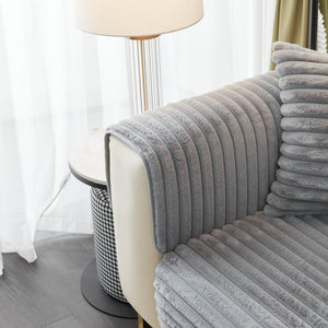 Winter Thickened Rabbit Plush Non-slip Sofa Cushion