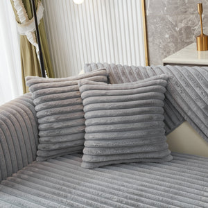 Winter Thickened Rabbit Plush Non-slip Sofa Cushion