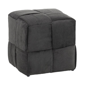 Square Ottoman Foot Rest With Woven Design