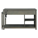 TREXM Extendable Kitchen Island with Storage