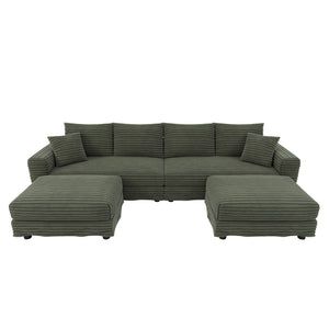 Modern Comfy Upholstered Sofa Cloud Couch & Deep Seat Couches