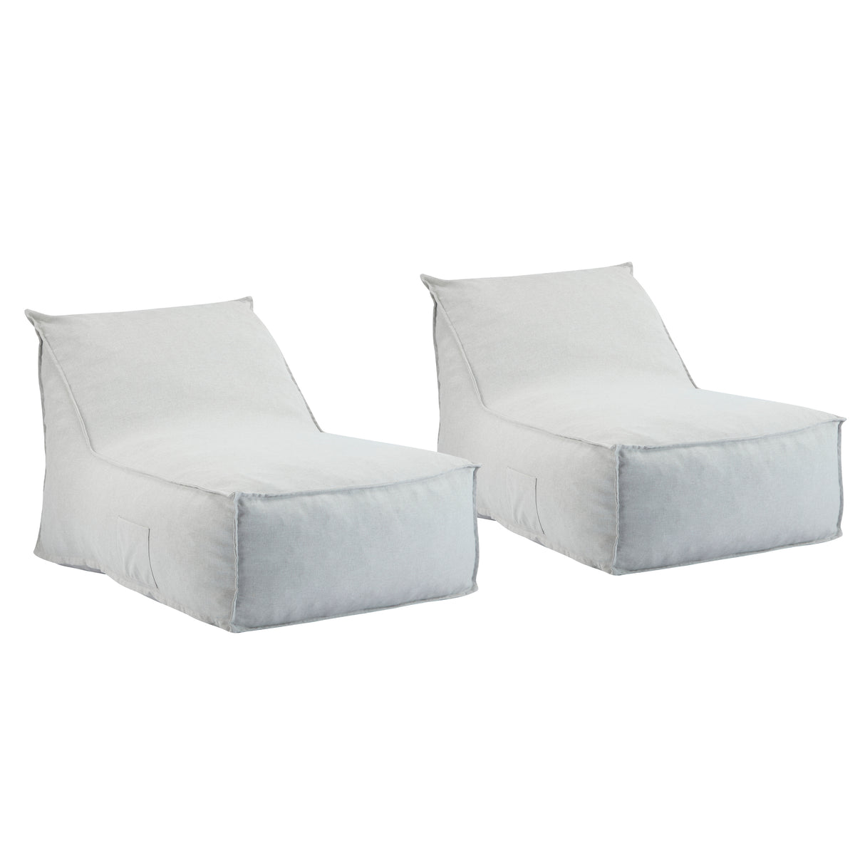 Perry Outdoor Bean Bag Lounge Chair Set of 2