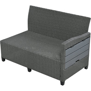 Tomax 5-Piece Outdoor Patio Rattan Sofa Set