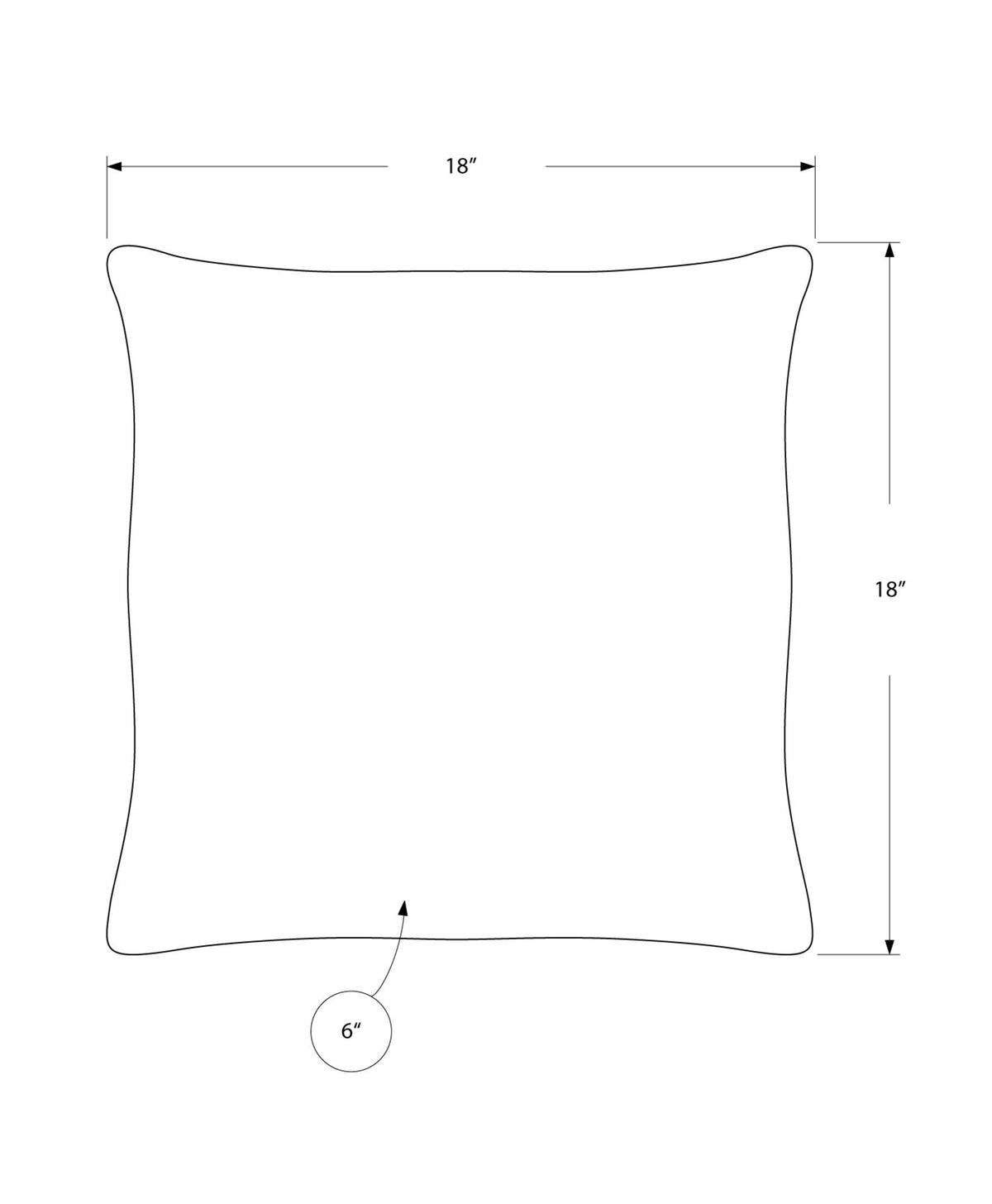 Pillow Square, Insert Included, Decorative Throw, Hypoallergenic