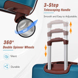 20 in hard side 2 piece lightweight suitcase set with spinner wheels