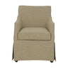 London - Upholstered Skirted Dining Arm Chair