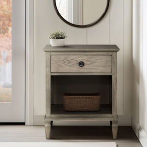 Victoria Nightstand with Open Storage - French Design - Multiple Colors