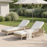 TOPMAX Outdoor All-Weather PE Rattan Chaise Lounge Set of 2