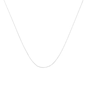 Solid 10K Yellow Gold 0.5mm Slim and Dainty Unisex 18" Rope Chain Necklace