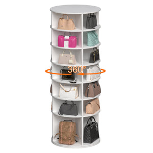 Rotating Shoe Rack Tower - 7-Tier Spinning Shoe Organizer