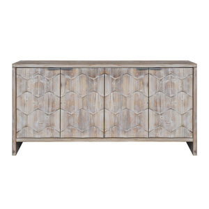 Accent Cabinet Farmhouse Style 4 Door Wooden Cabinet Sideboard Buffet Server Cabinet Storage Cabinet, For Living Room, Entryway, Hallway, Office, Kitchen And Dining Room