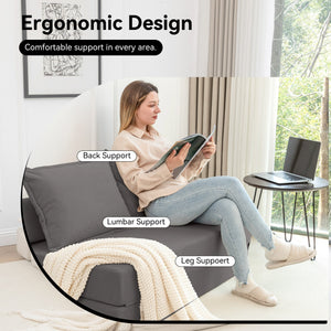 Foldable Sofa Bed Sleeper Lounge Chair with Pillow