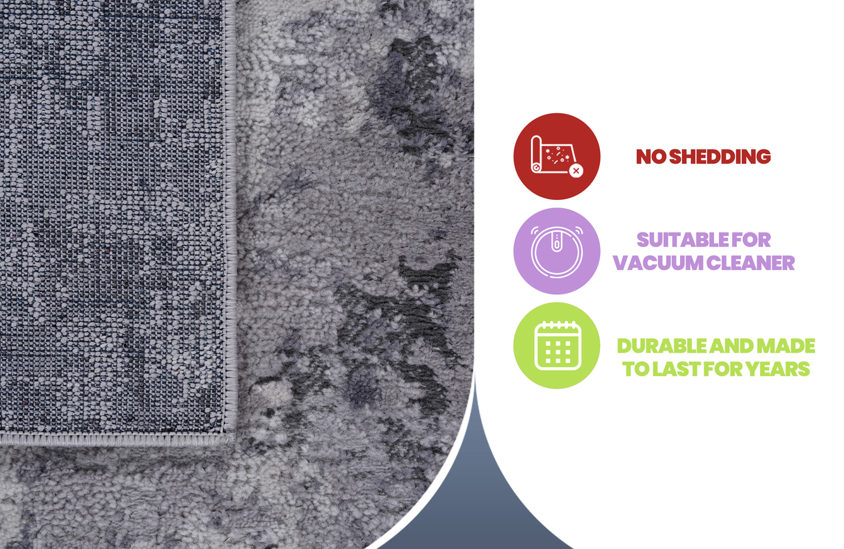 NAAR MARFI Collection Abstract Non-Shedding and Stain Resistant Area Rug