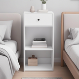 Simple Design White Storage Cabinet with Drawers