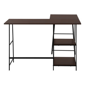 Computer Desk, Home Office, Corner, Storage Shelves, L Shape, Work, Laptop, Contemporary, Modern