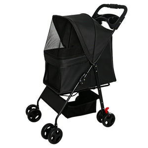 Foldable Pet Stroller for Small Dogs and Cats Under 28 lbs