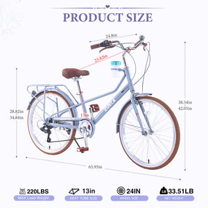 24 Inch Women's Cruiser Bike