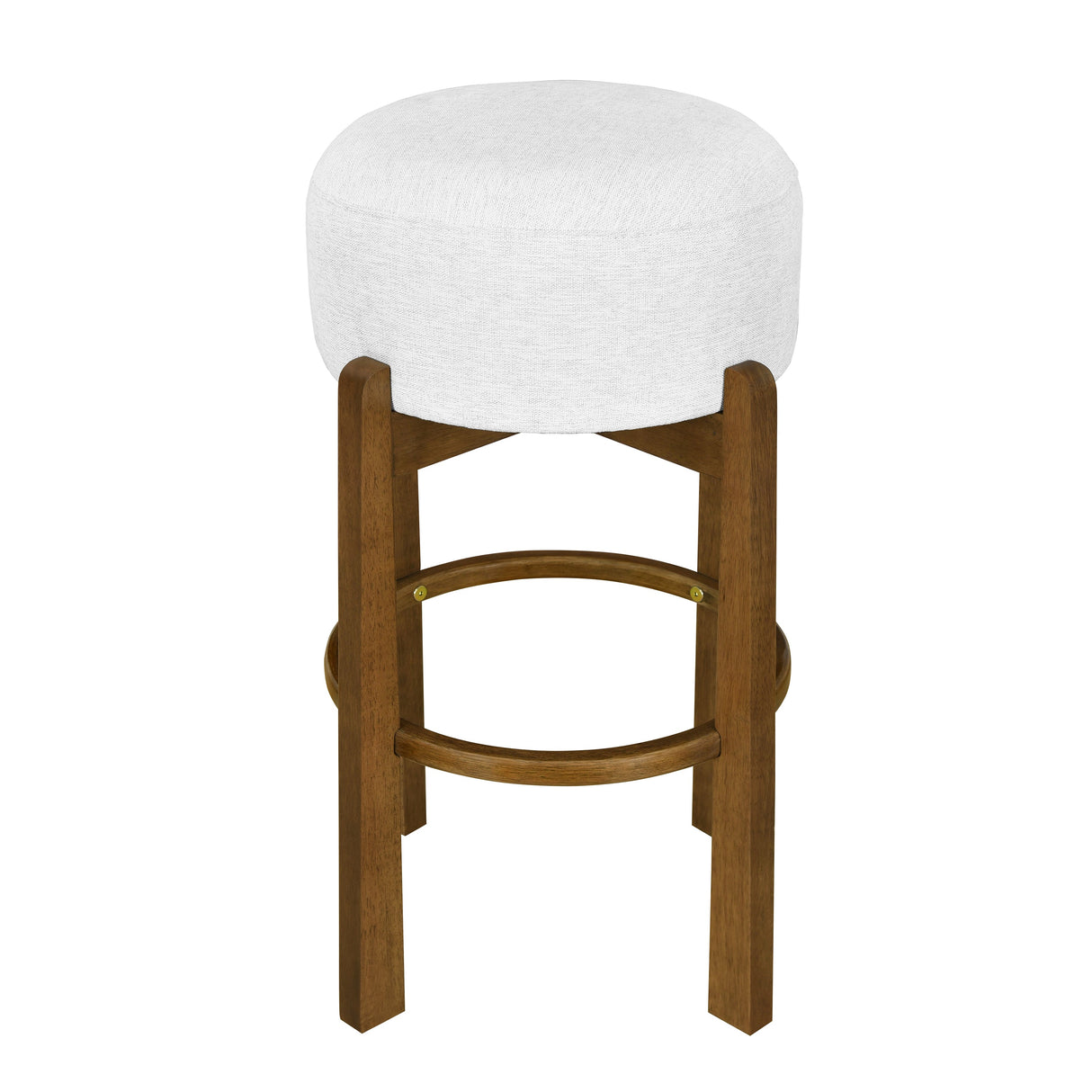 Vera Indoor Wooden Upholstered Barstool - Dark